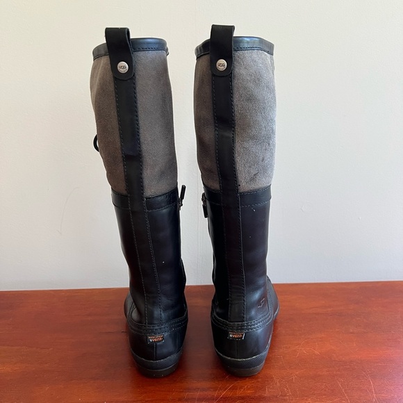 Ugg Belcloud 14” Tall Shearling Lined Leather/Suede LaceUp Waterproof Boots, 8.5 - Picture 3 of 13